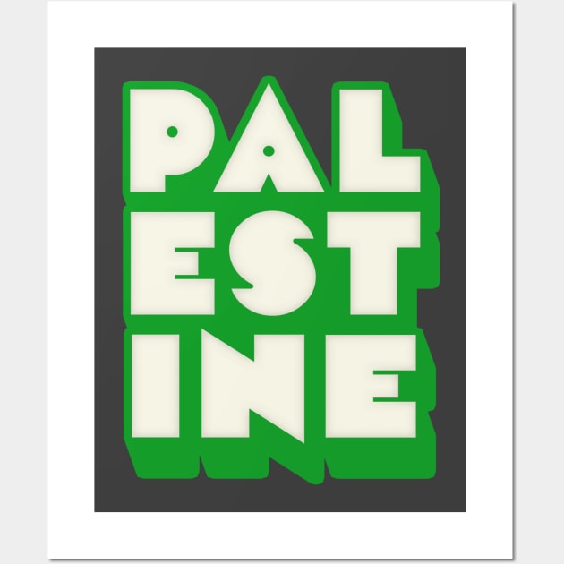 Palestine //// Retro Style Design Wall Art by DankFutura